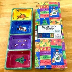 Sango Sweet Shoppe Christmas Relish Tray